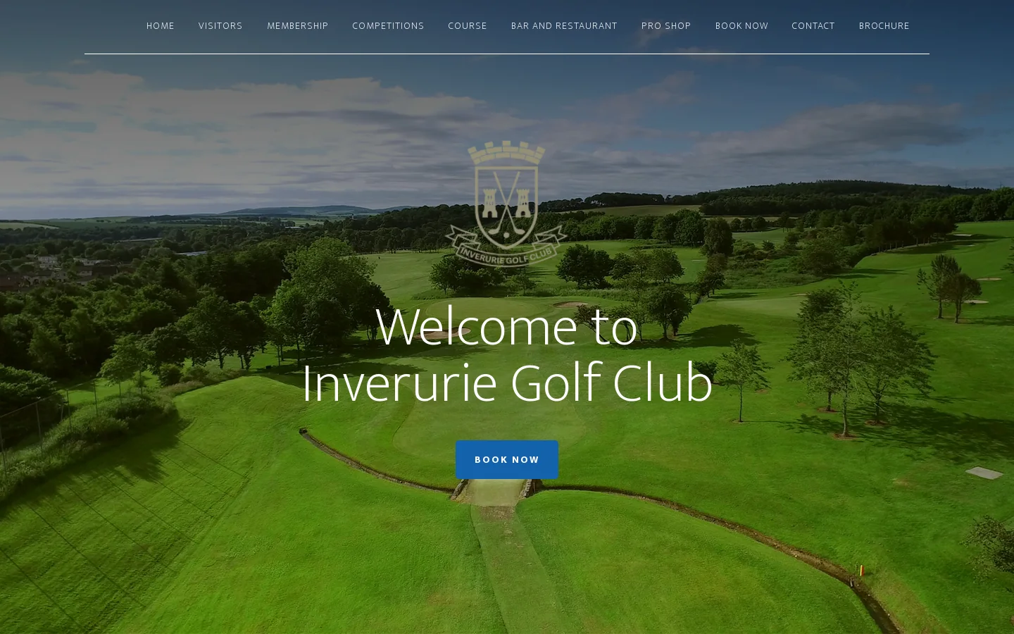 Inverurie Golf Club Homepage screenshot