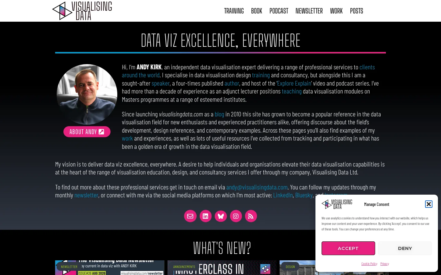 Home - Data Viz Excellence, Everywhere Homepage screenshot