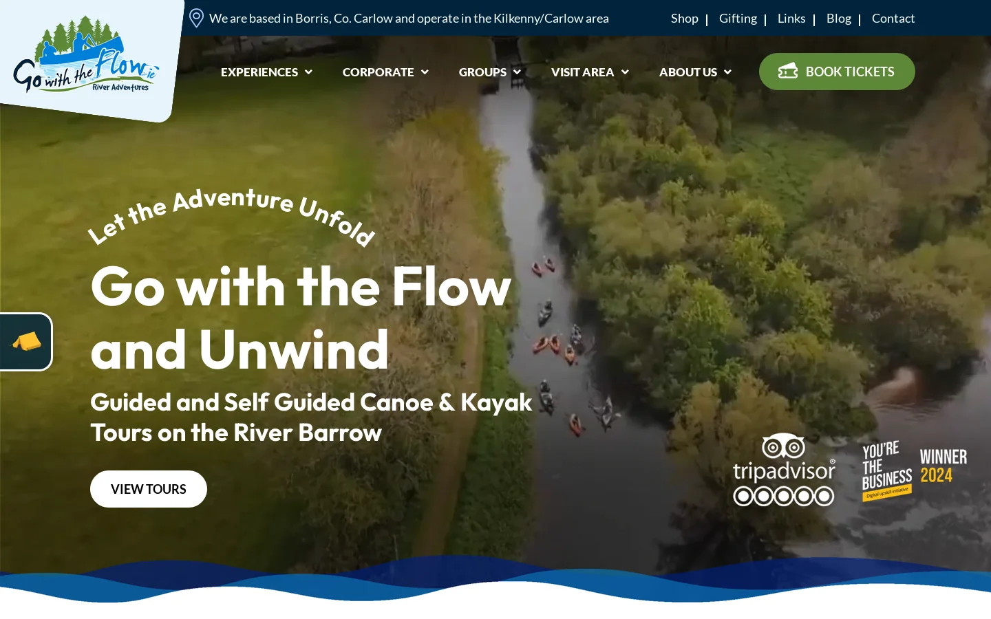 Go With The Flow Homepage screenshot