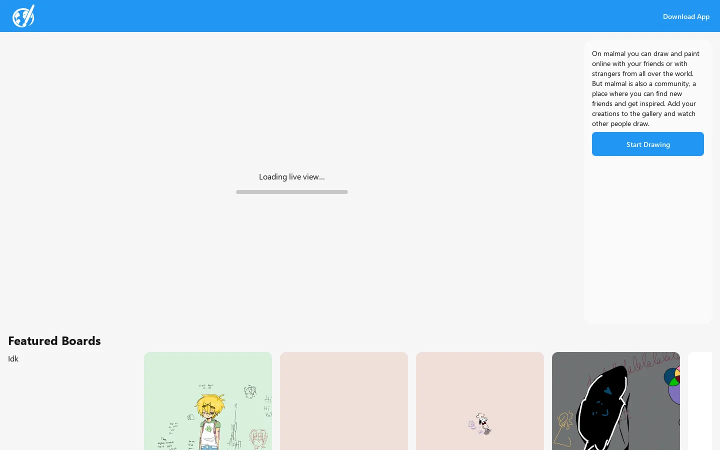 malmal Homepage screenshot