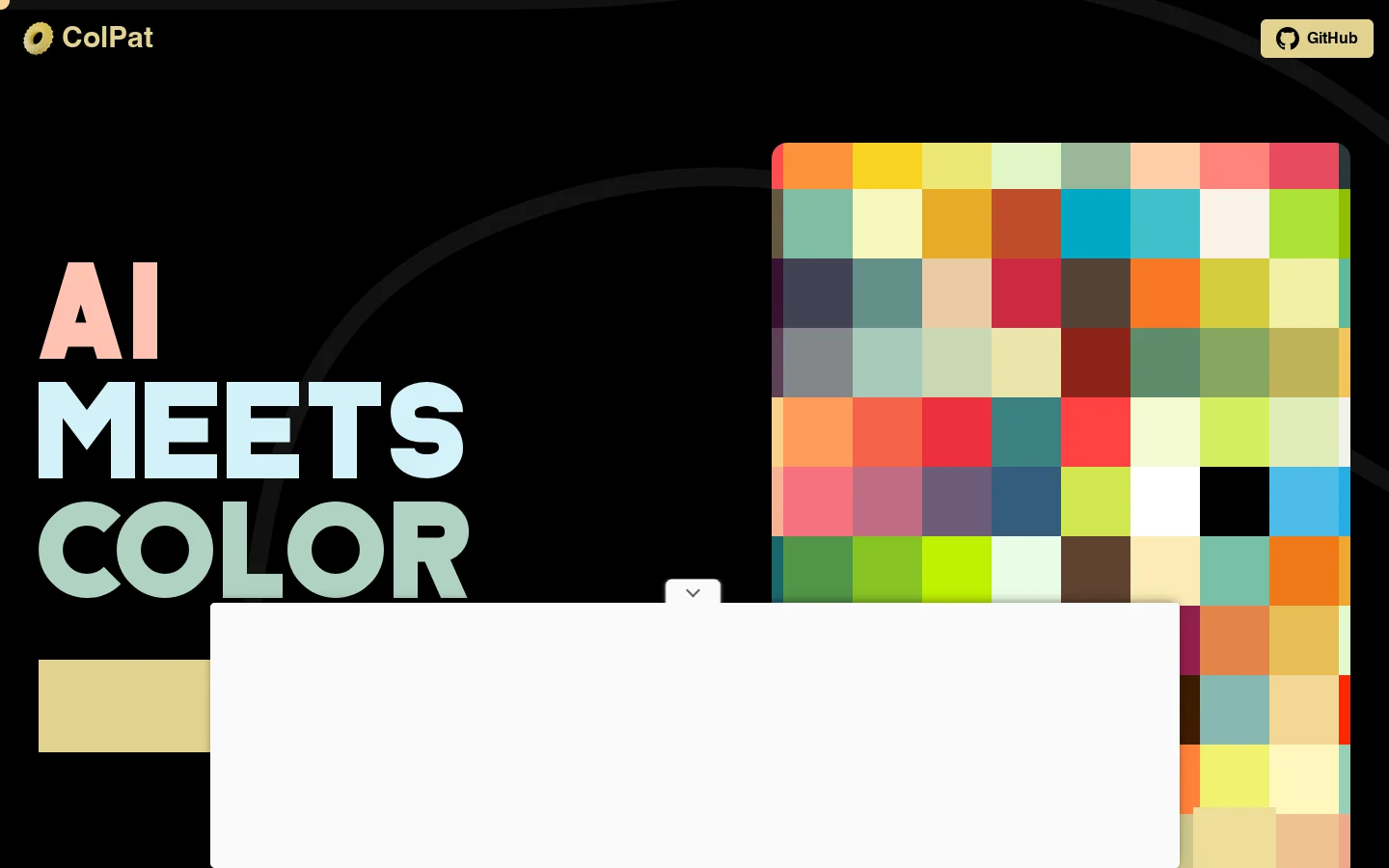 ColPat Homepage screenshot