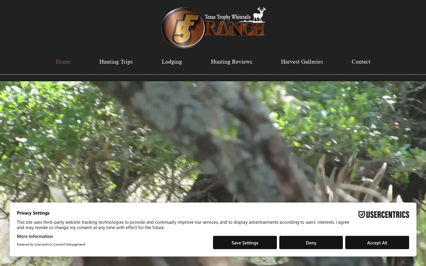 5F Ranch Homepage screenshot