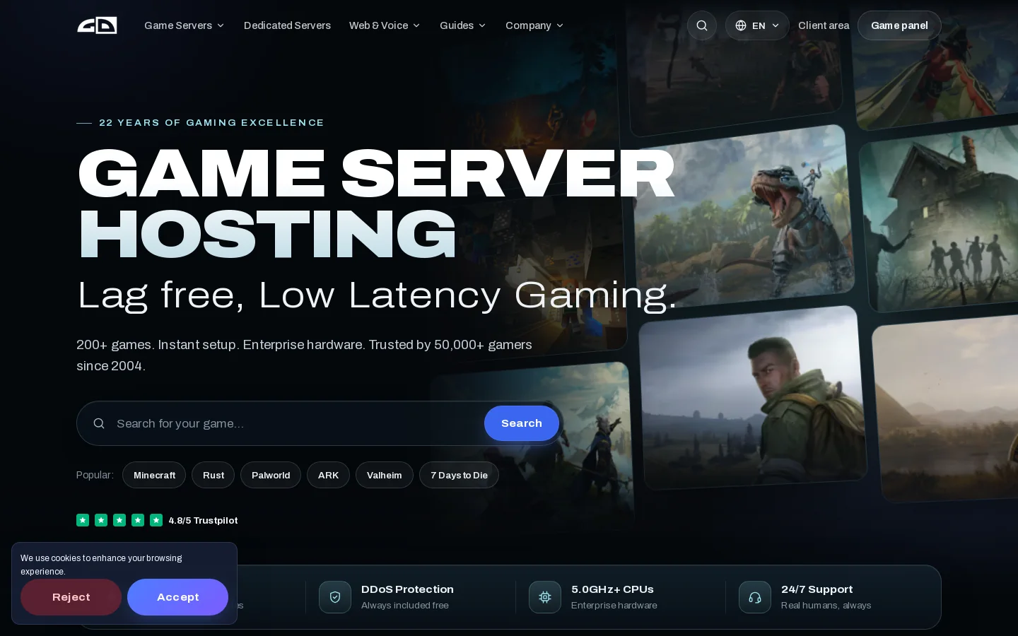 Gaming Deluxe Homepage screenshot