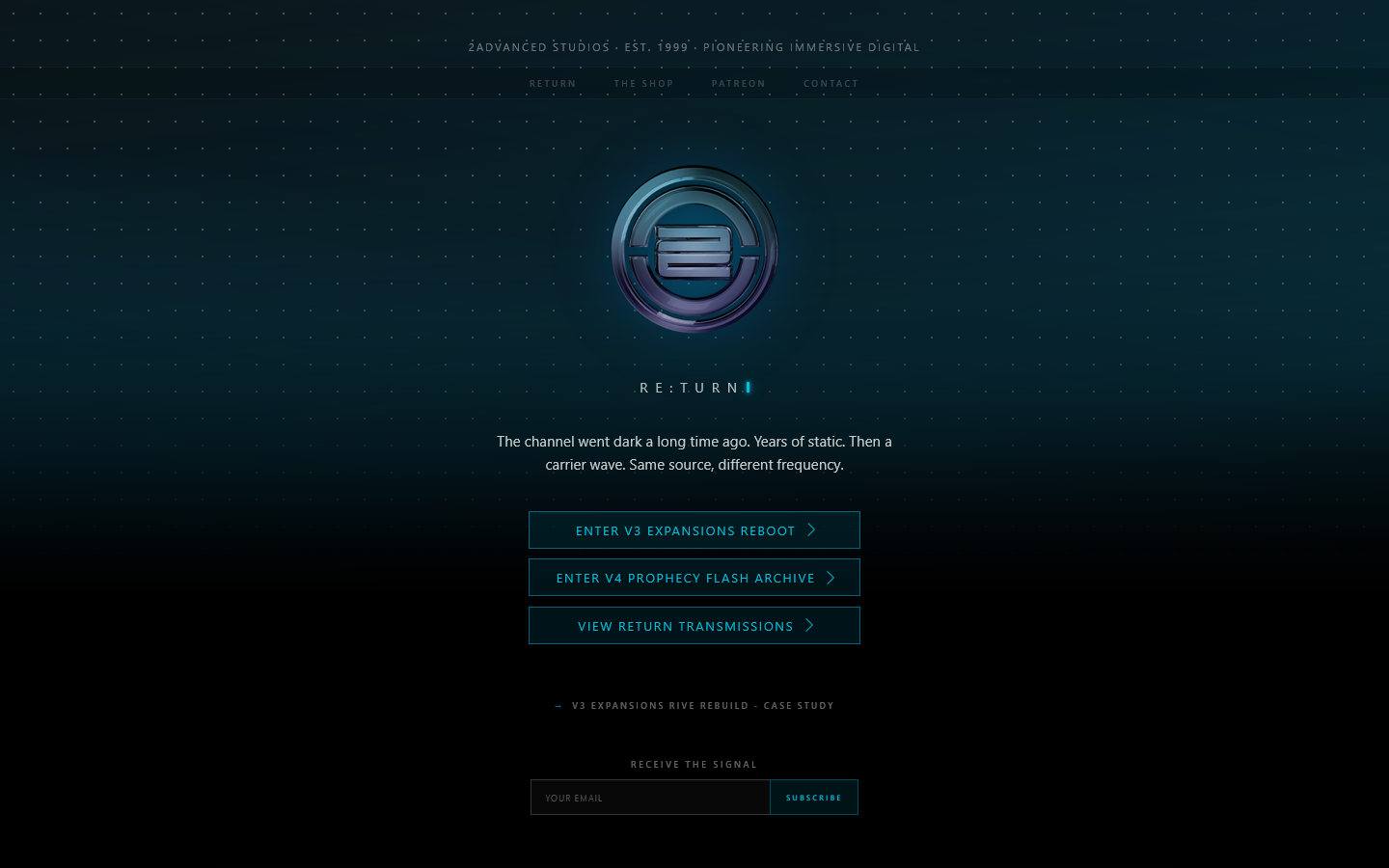 2Advanced Studios Homepage screenshot