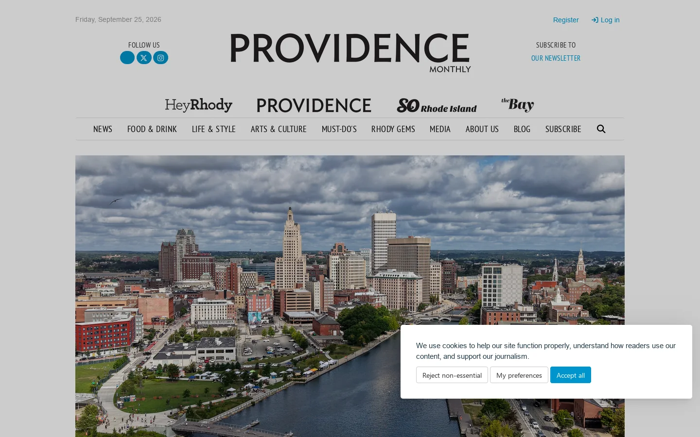 Hey Rhody Media Co. Homepage screenshot