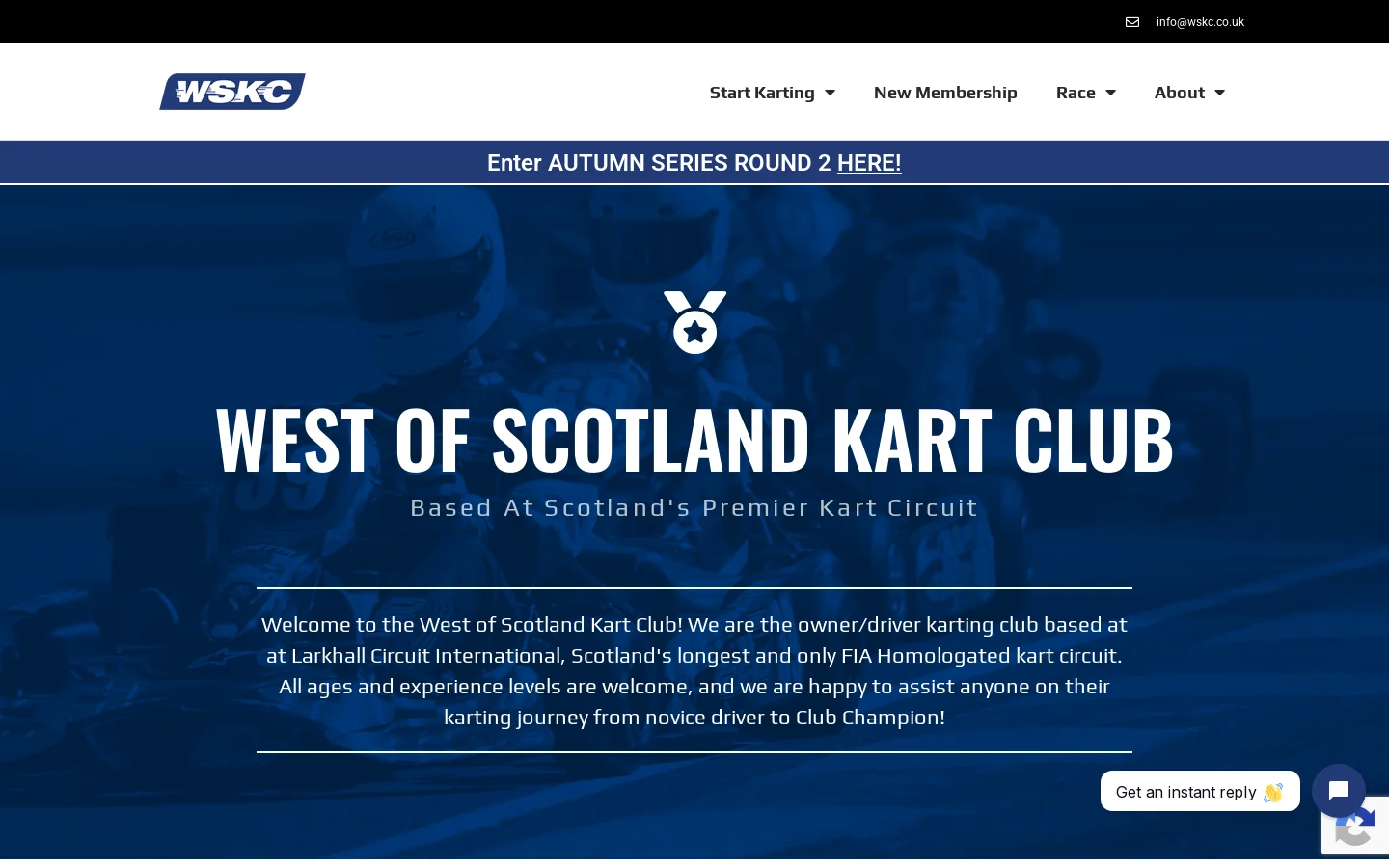 WSKC of Larkhall Circuit Homepage screenshot