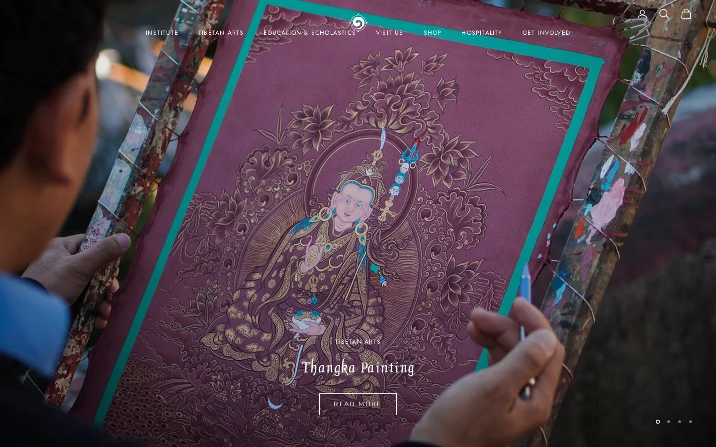 Norbulingka Institute Homepage screenshot