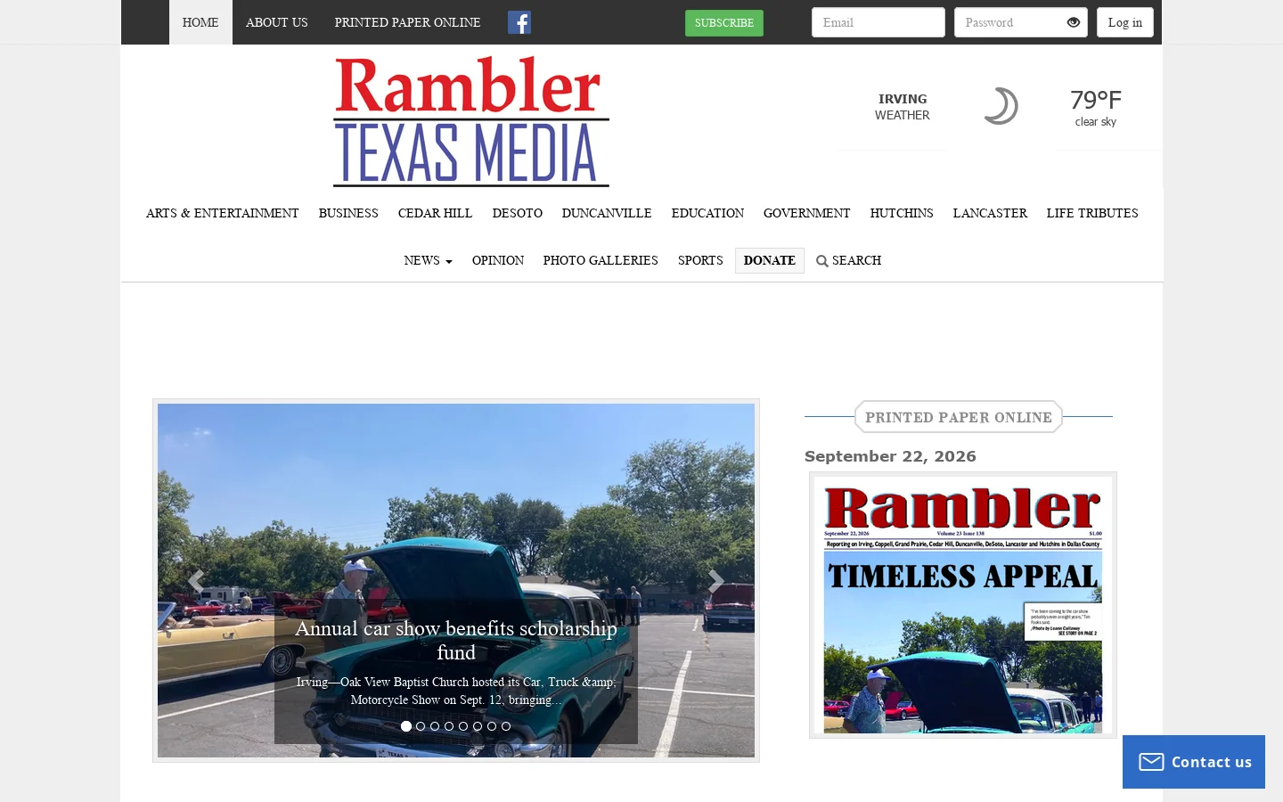 Rambler Online Homepage screenshot