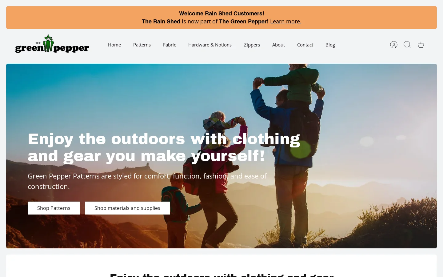 The Green Pepper Homepage screenshot