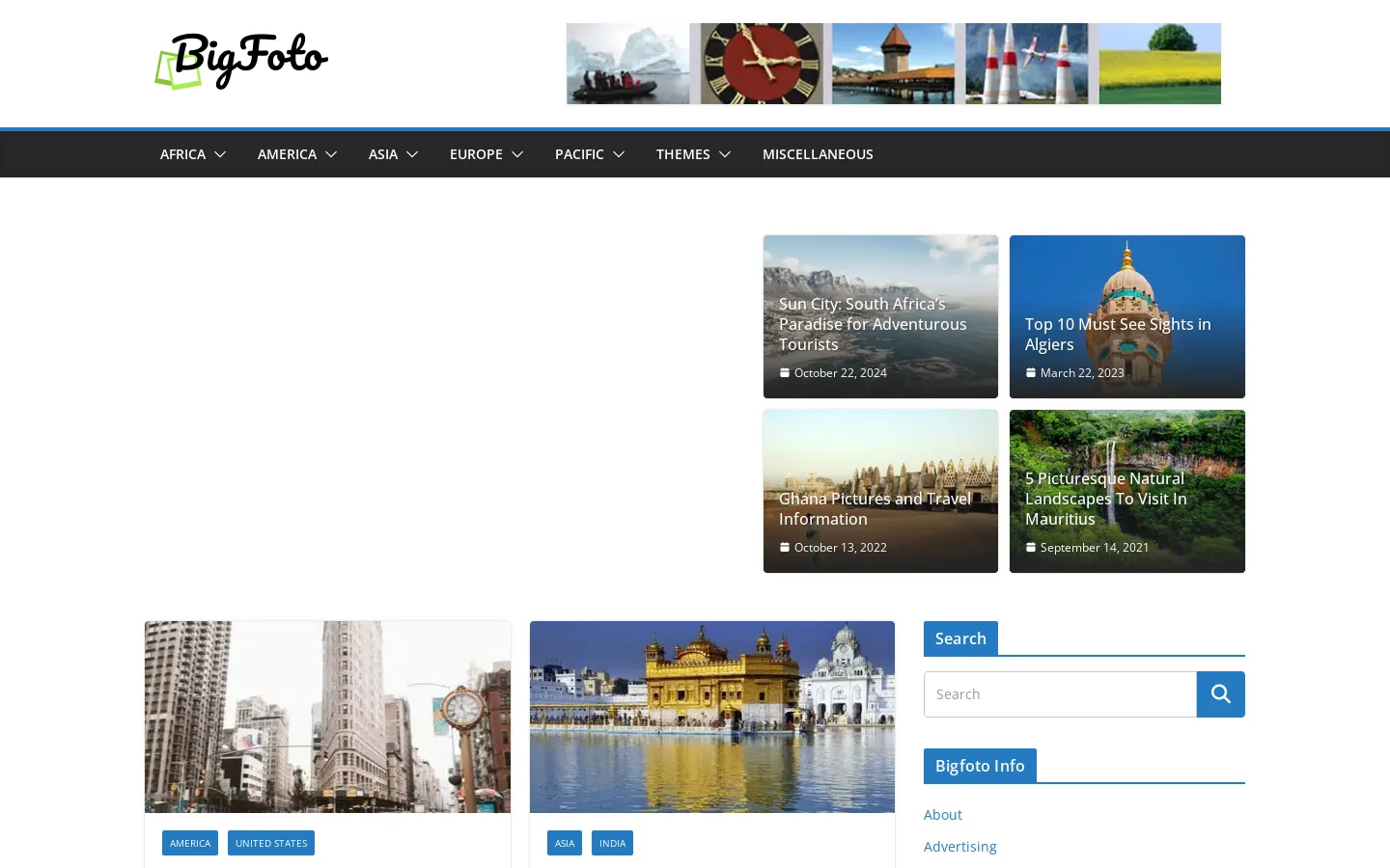 Bigfoto.com Homepage screenshot