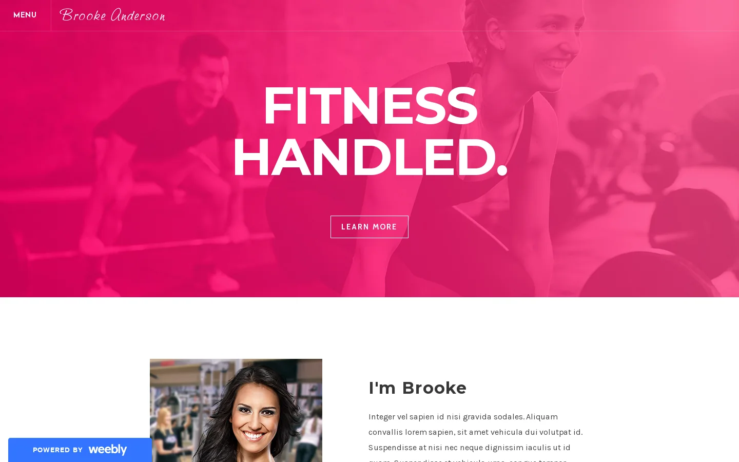 Brooke Anderson - Home Homepage screenshot