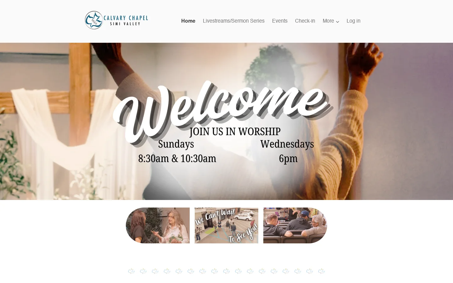 Calvary Chapel Simi Valley Homepage screenshot