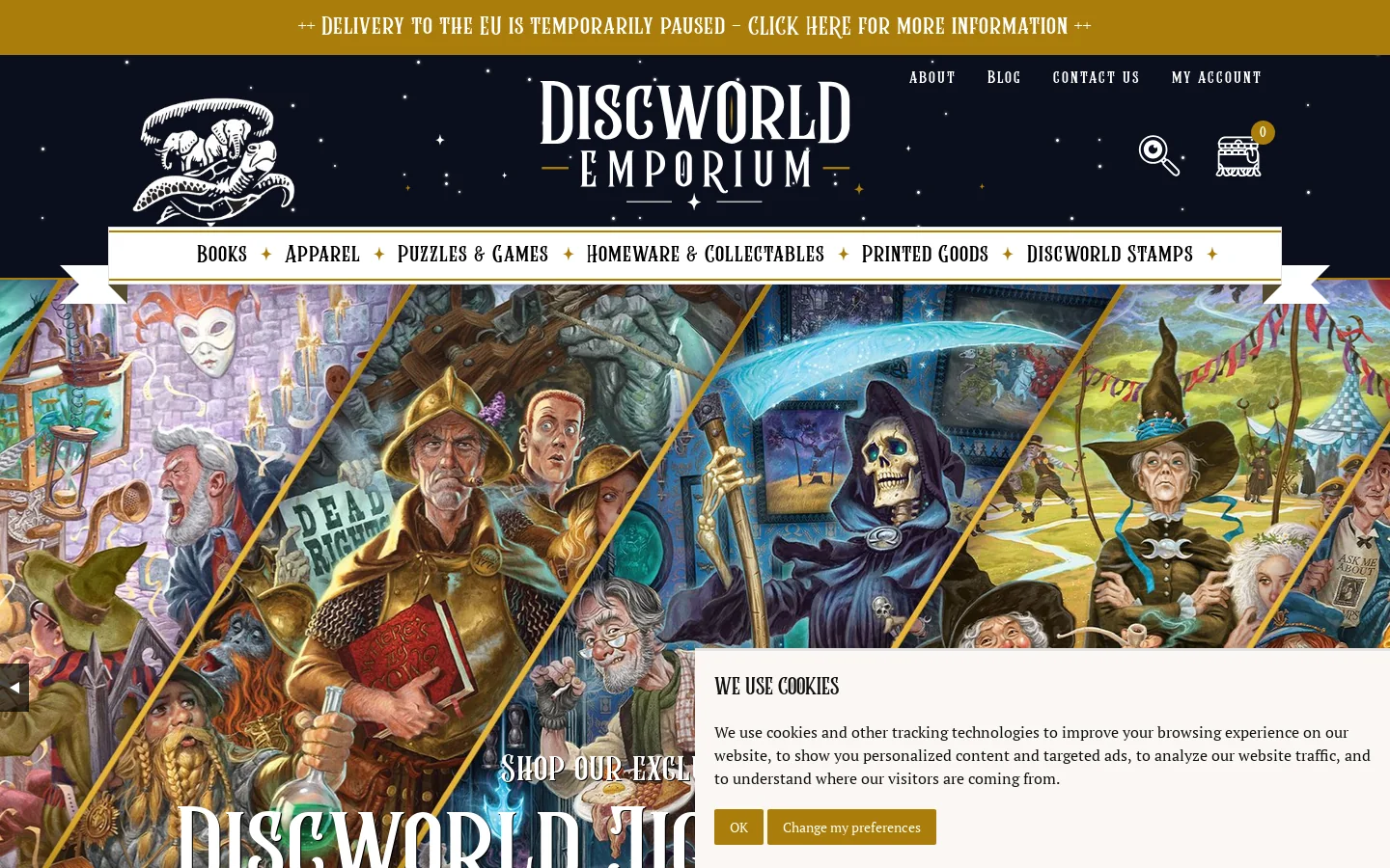 Discworld Emporium Homepage screenshot