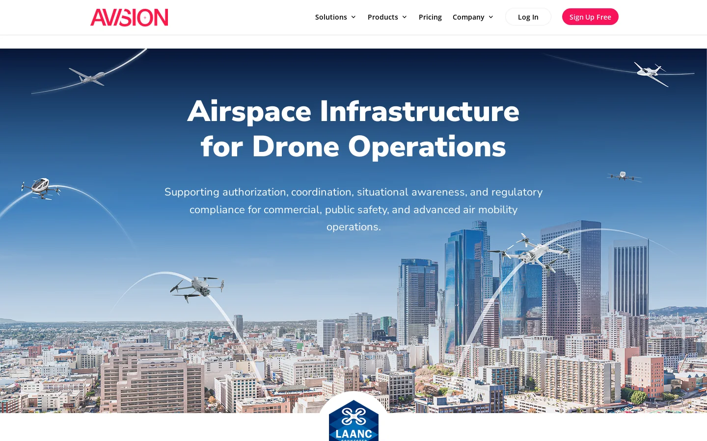 Avision Homepage screenshot