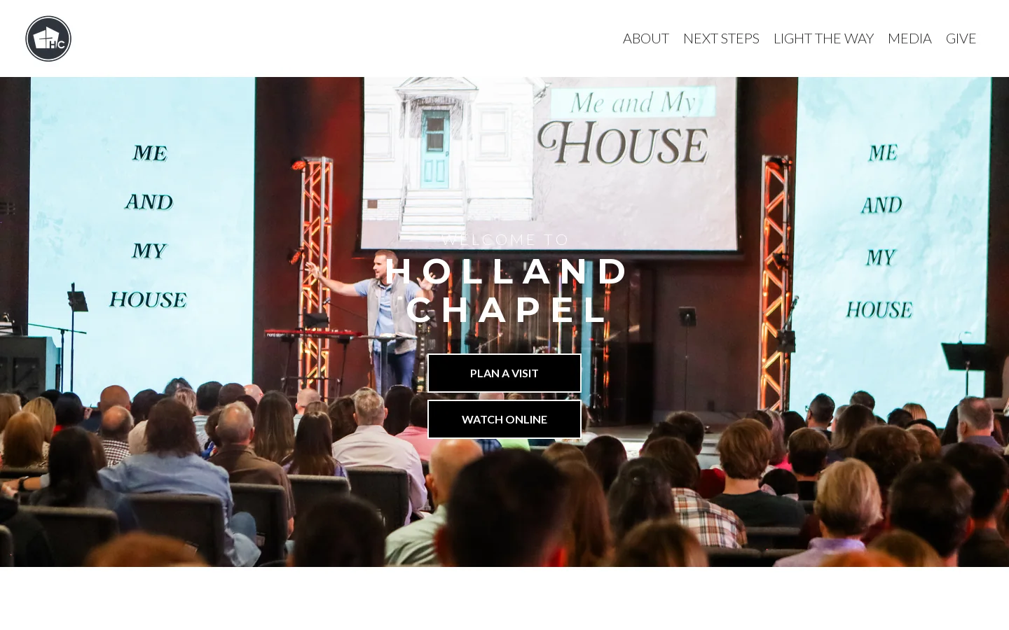 Holland Chapel Baptist Church Homepage screenshot