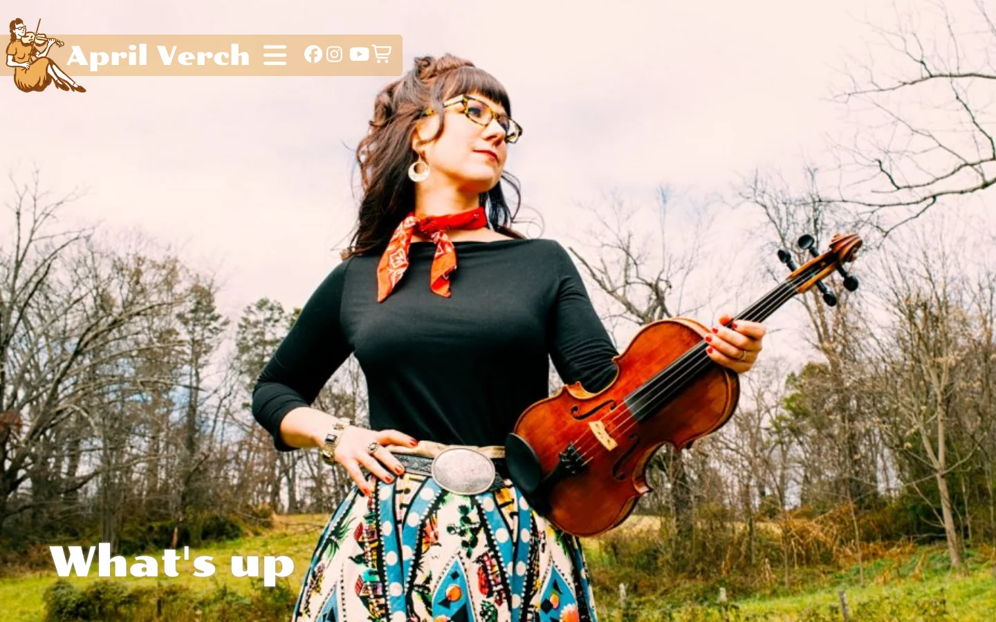 April Verch Homepage screenshot