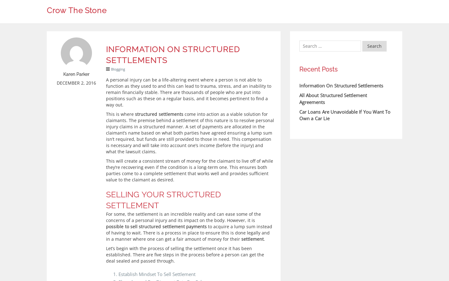 Crow The Stone Homepage screenshot