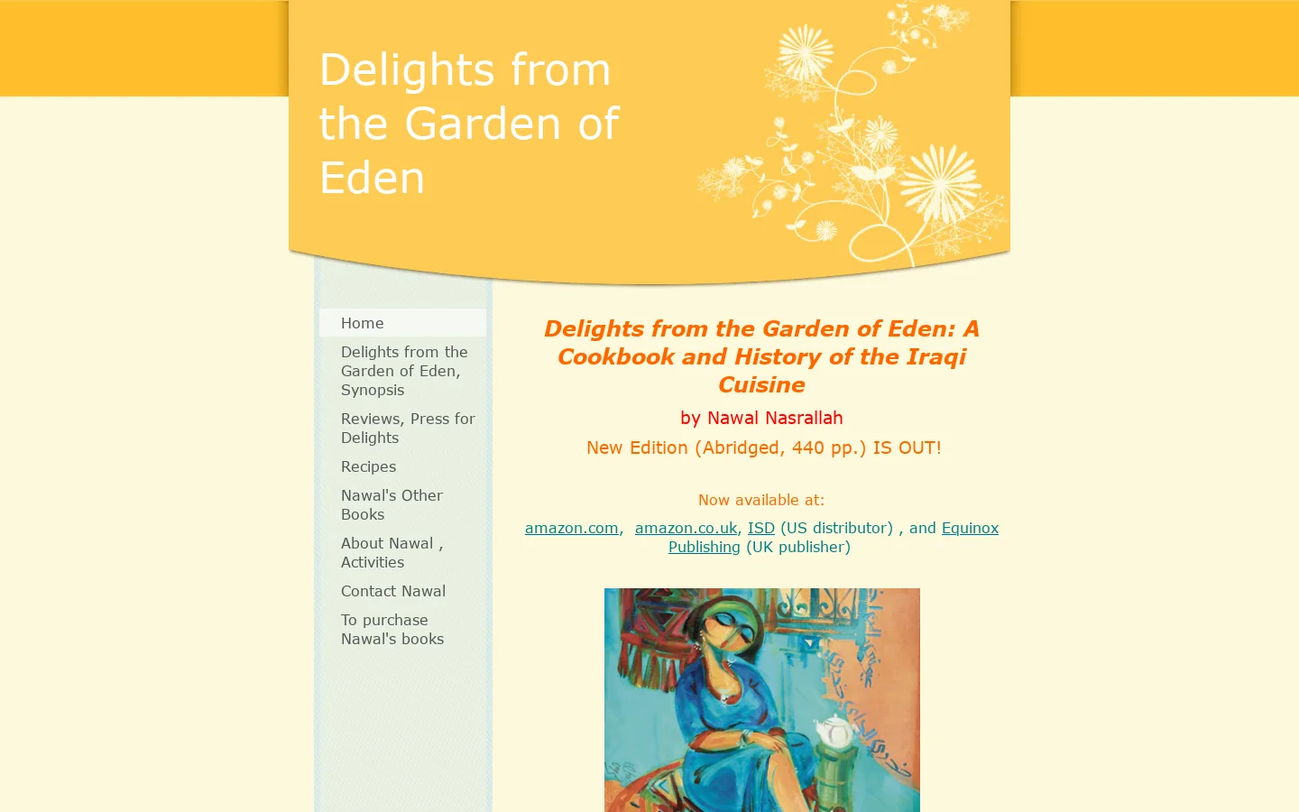 Delights from the Garden of Eden - Home Homepage screenshot