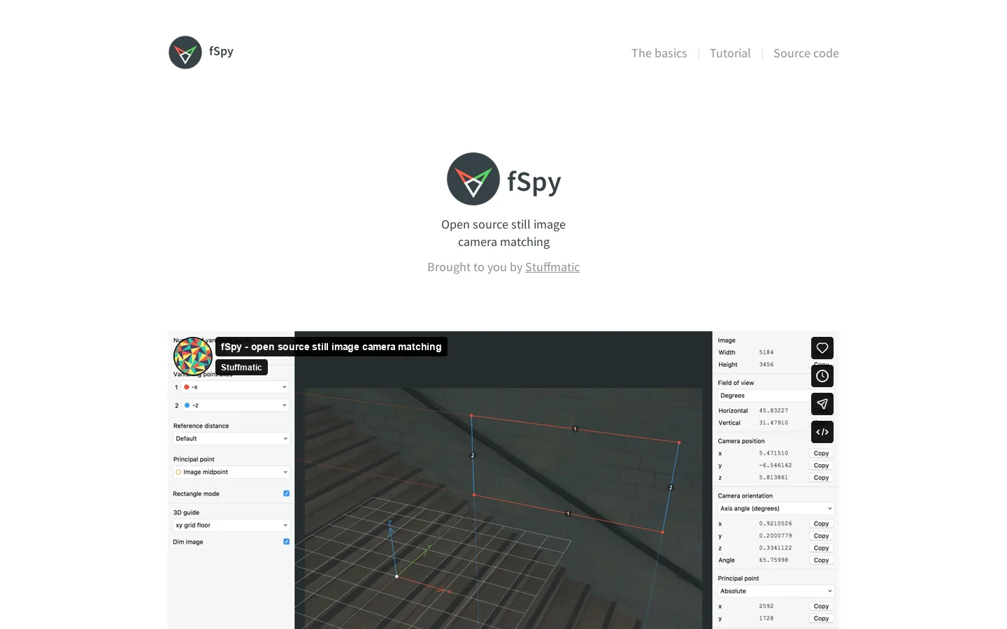 fSpy Homepage screenshot