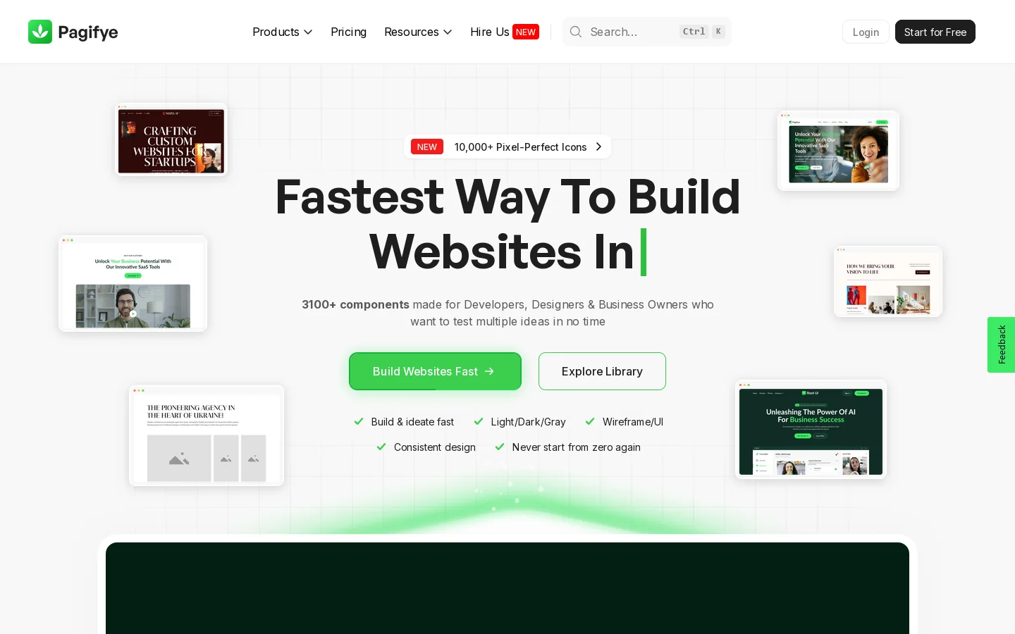 Pagifye Homepage screenshot