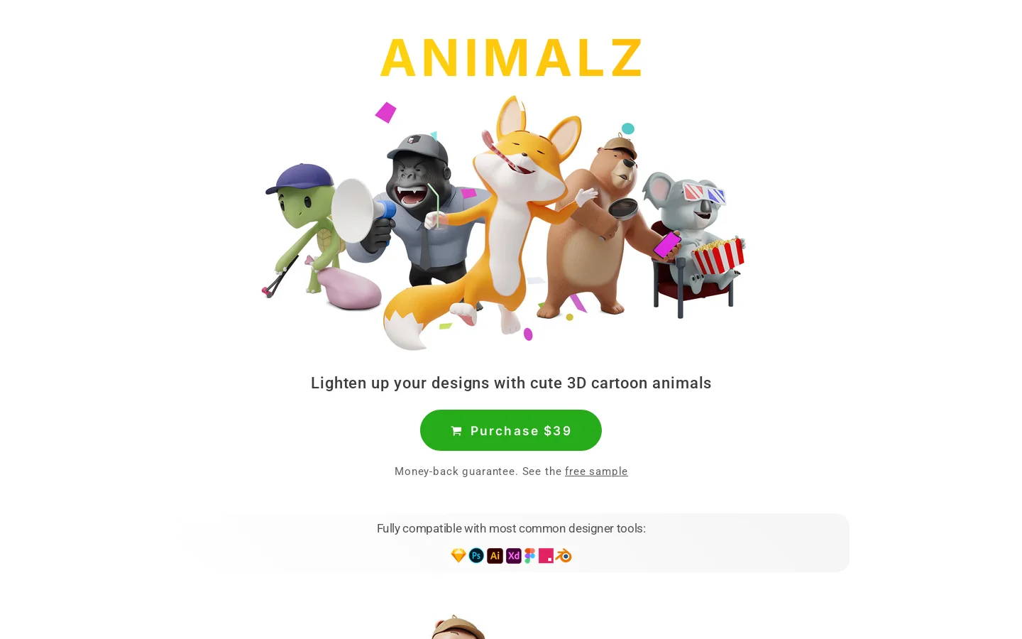 Animalz Homepage screenshot