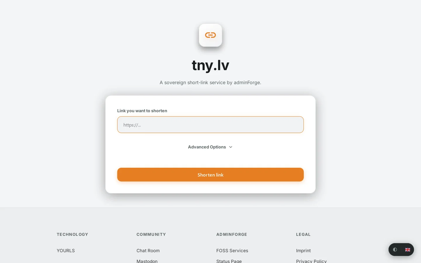 tny.lv Homepage screenshot