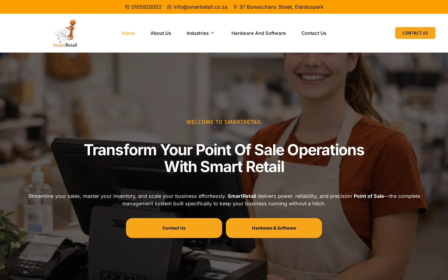 Smart Trade POS Software | Retail Point of Sale System Homepage screenshot