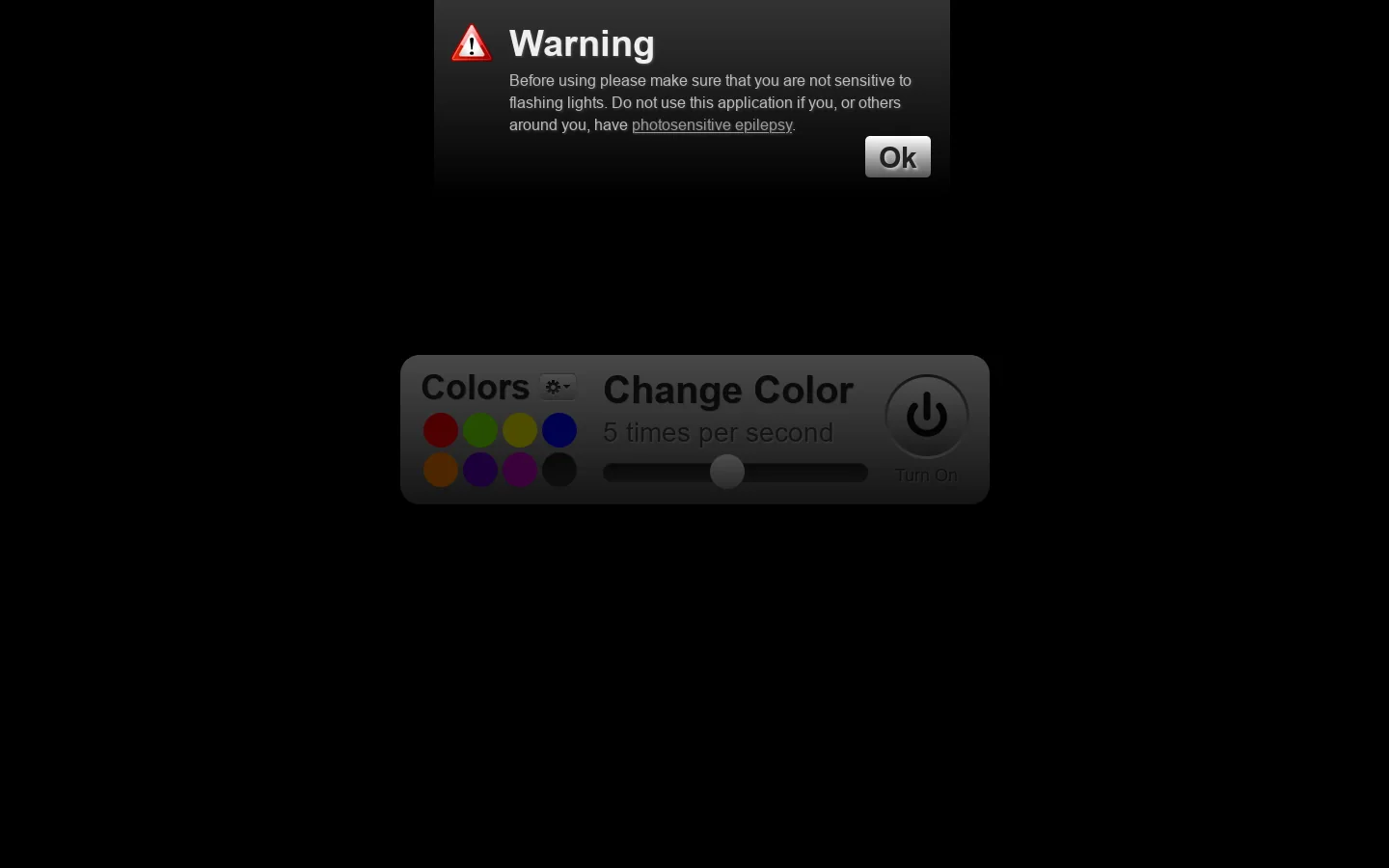 MoodLight Homepage screenshot