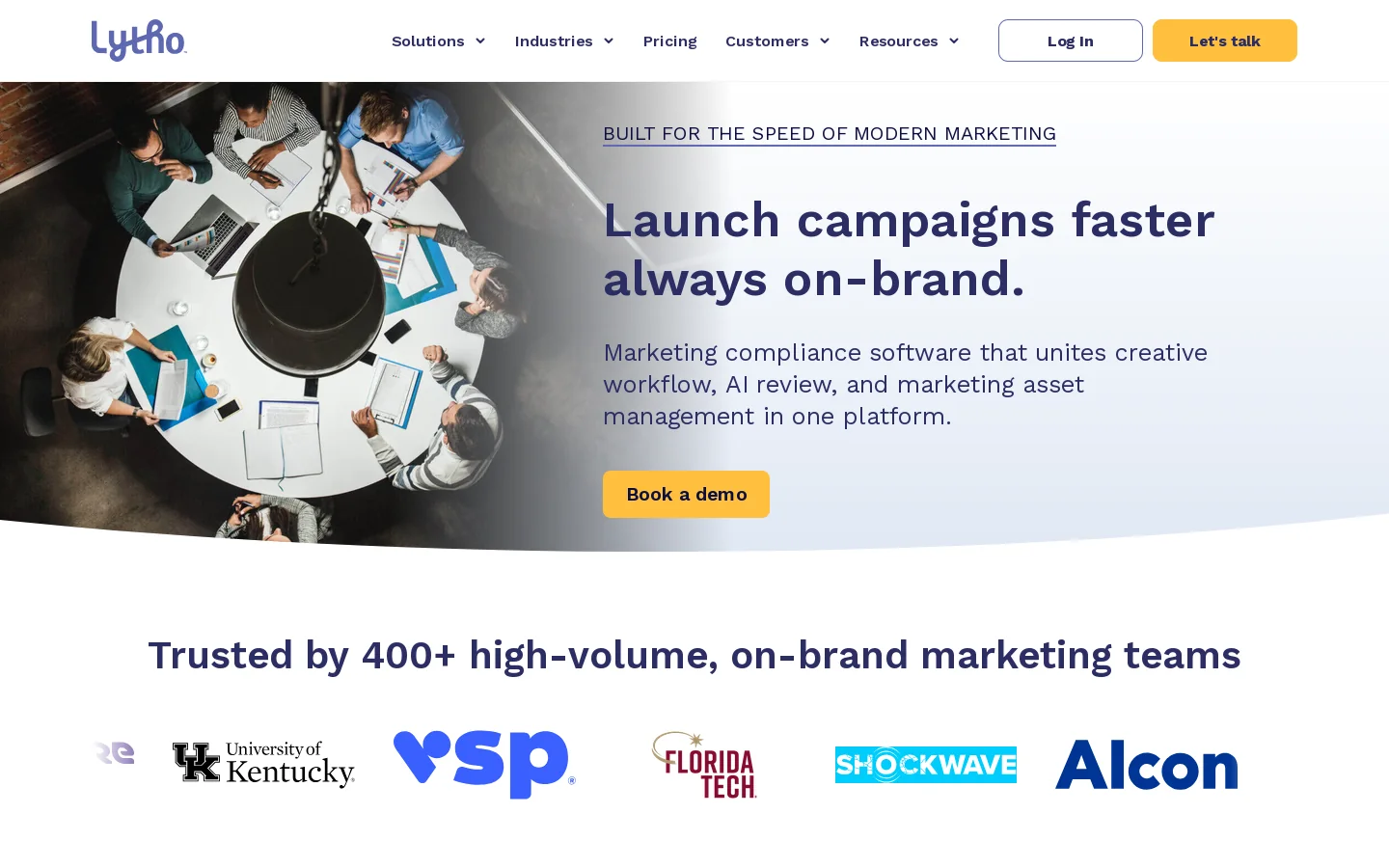 Lytho Homepage screenshot