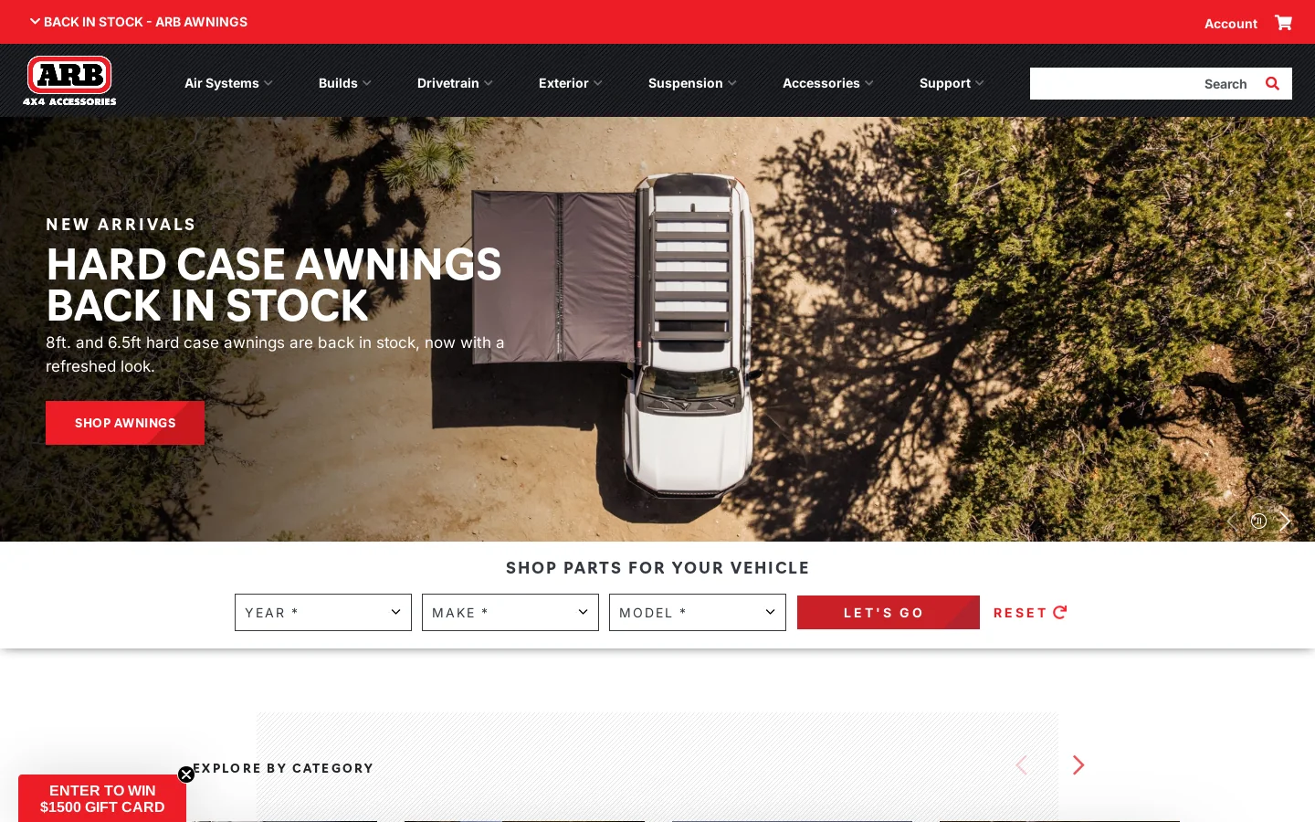 Offroad Accessories for Overlanding - Jeeps, Trucks, SUVs | ARB 4x4 Accessories Homepage screenshot