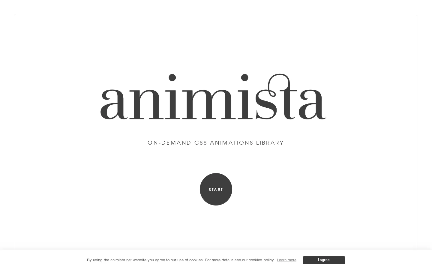Animista Homepage screenshot