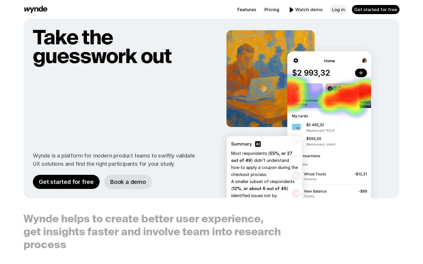 Wynde Homepage screenshot