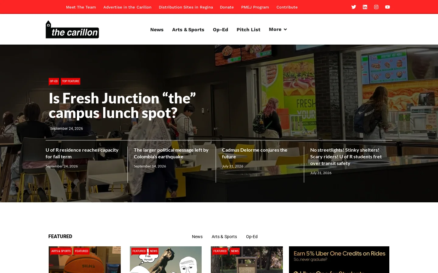 Home - The Carillon Homepage screenshot