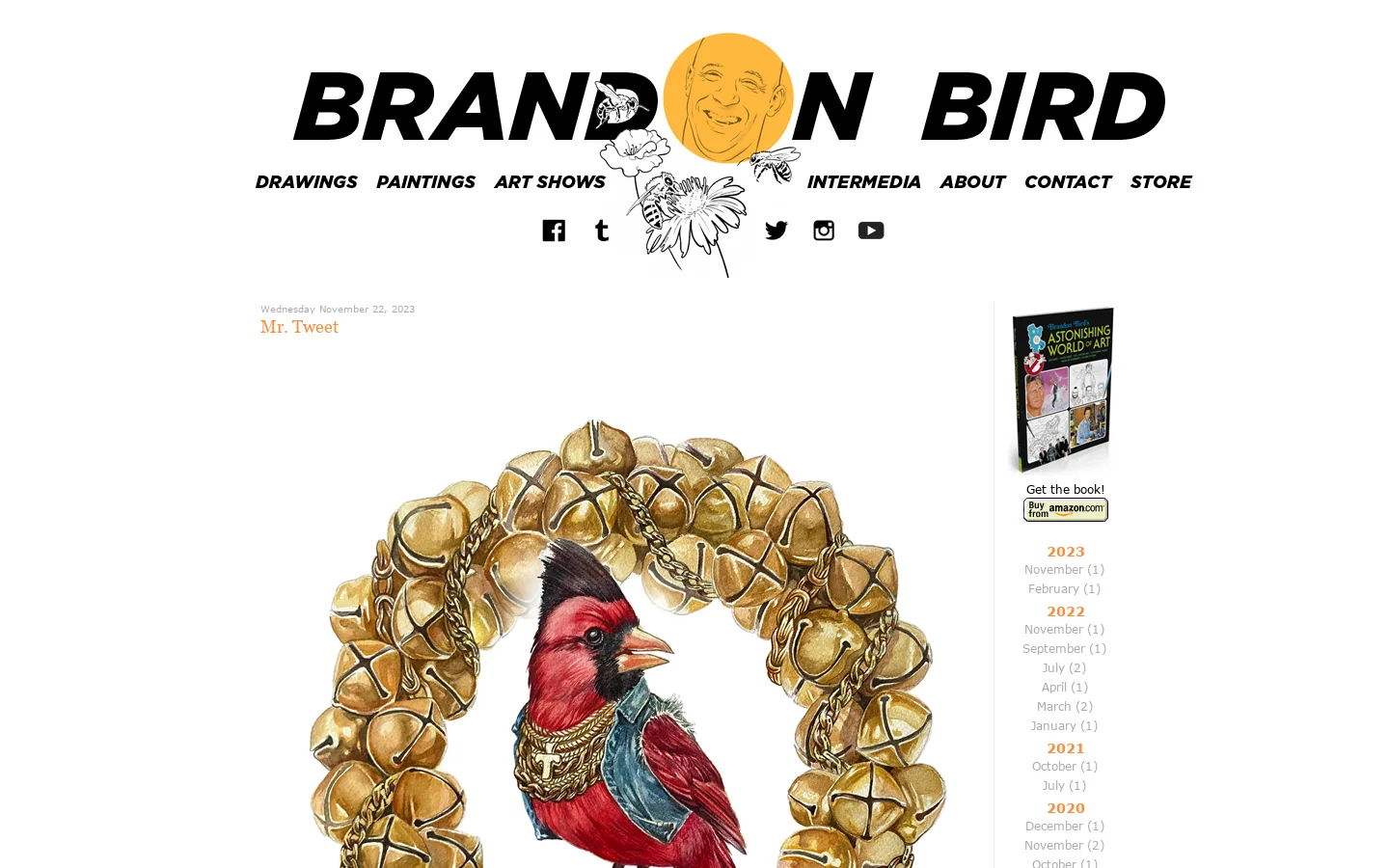Brandon Bird's Brandon Bird-O-Rama! Homepage screenshot