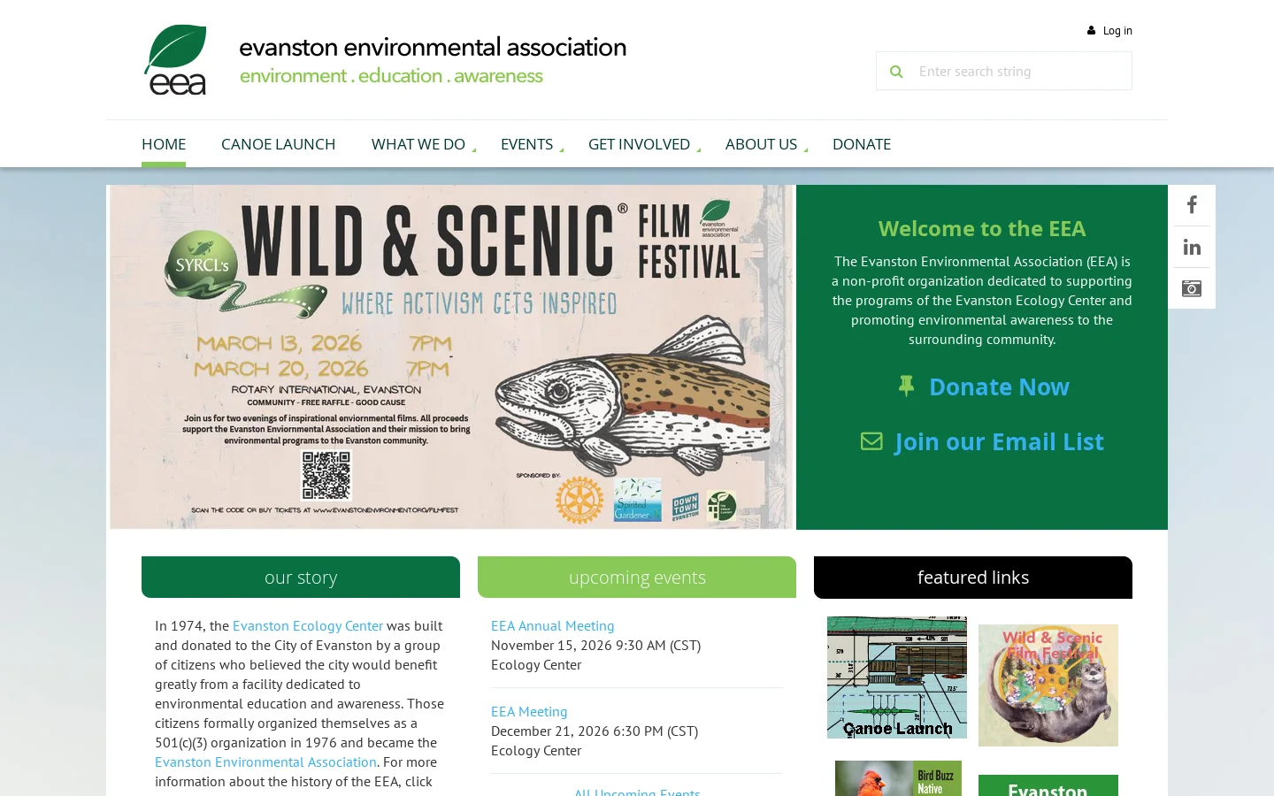 Home Homepage screenshot