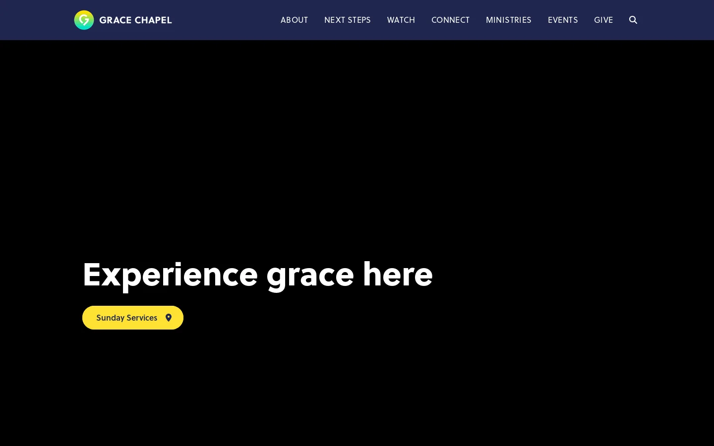 Grace Chapel Homepage screenshot
