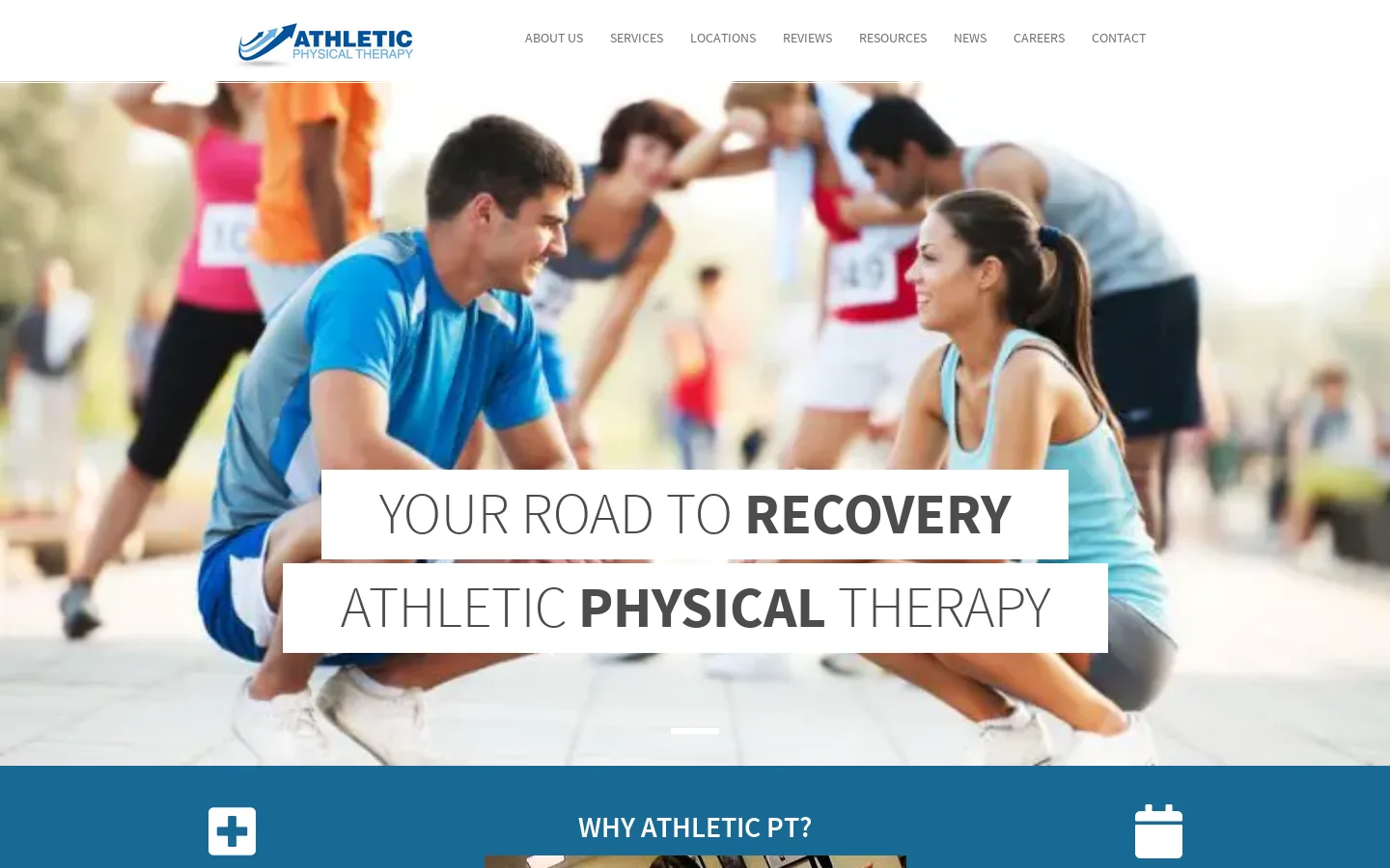 Athletic PT Homepage screenshot