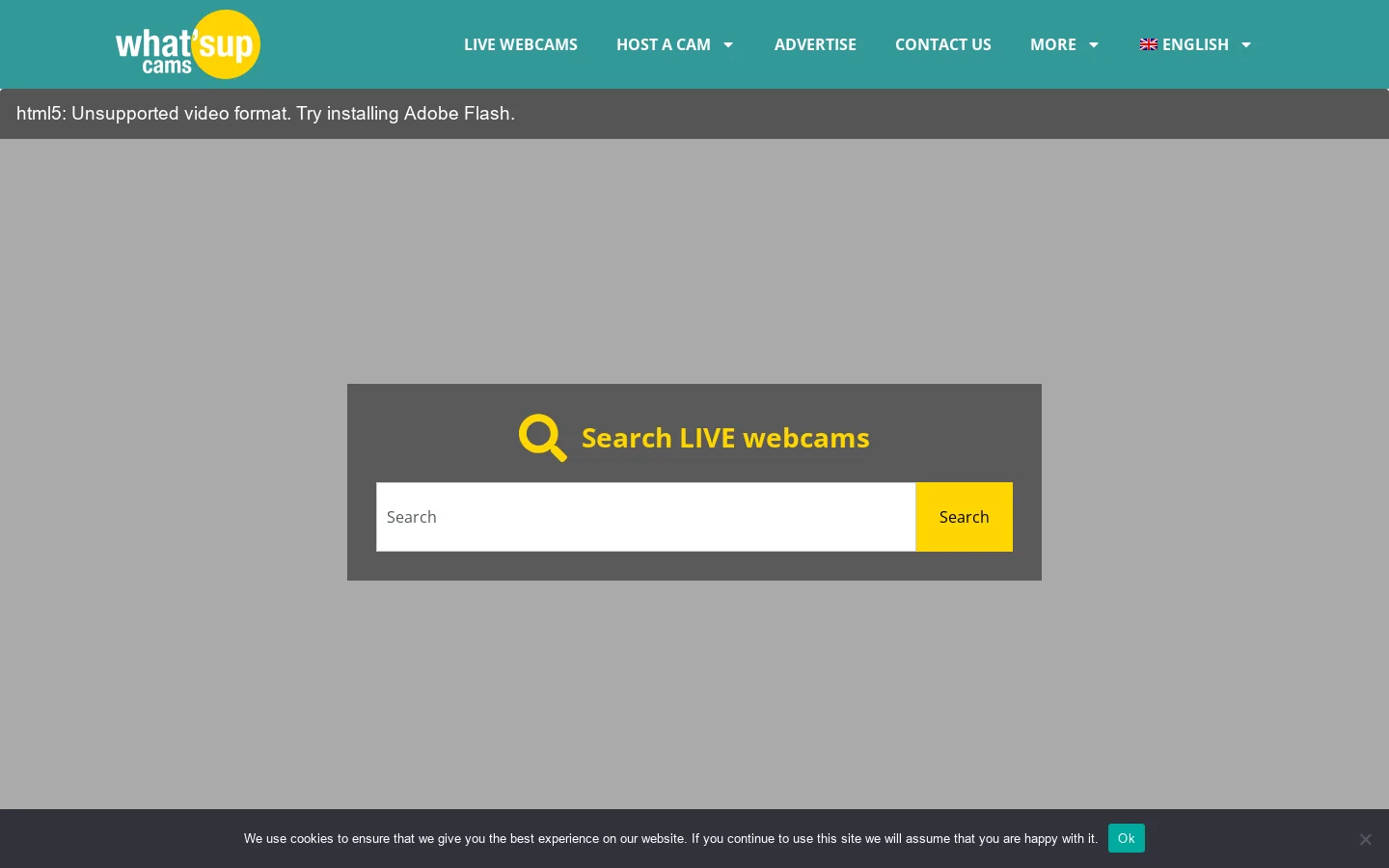 WEBCAM LIVE Streaming Around the world - HOST one WHATSUPCAMS Homepage screenshot