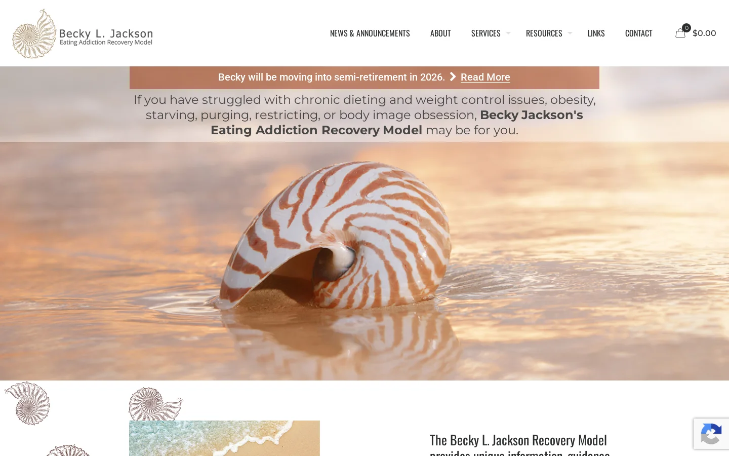 HOME - The Becky L. Jackson Recovery Model Homepage screenshot