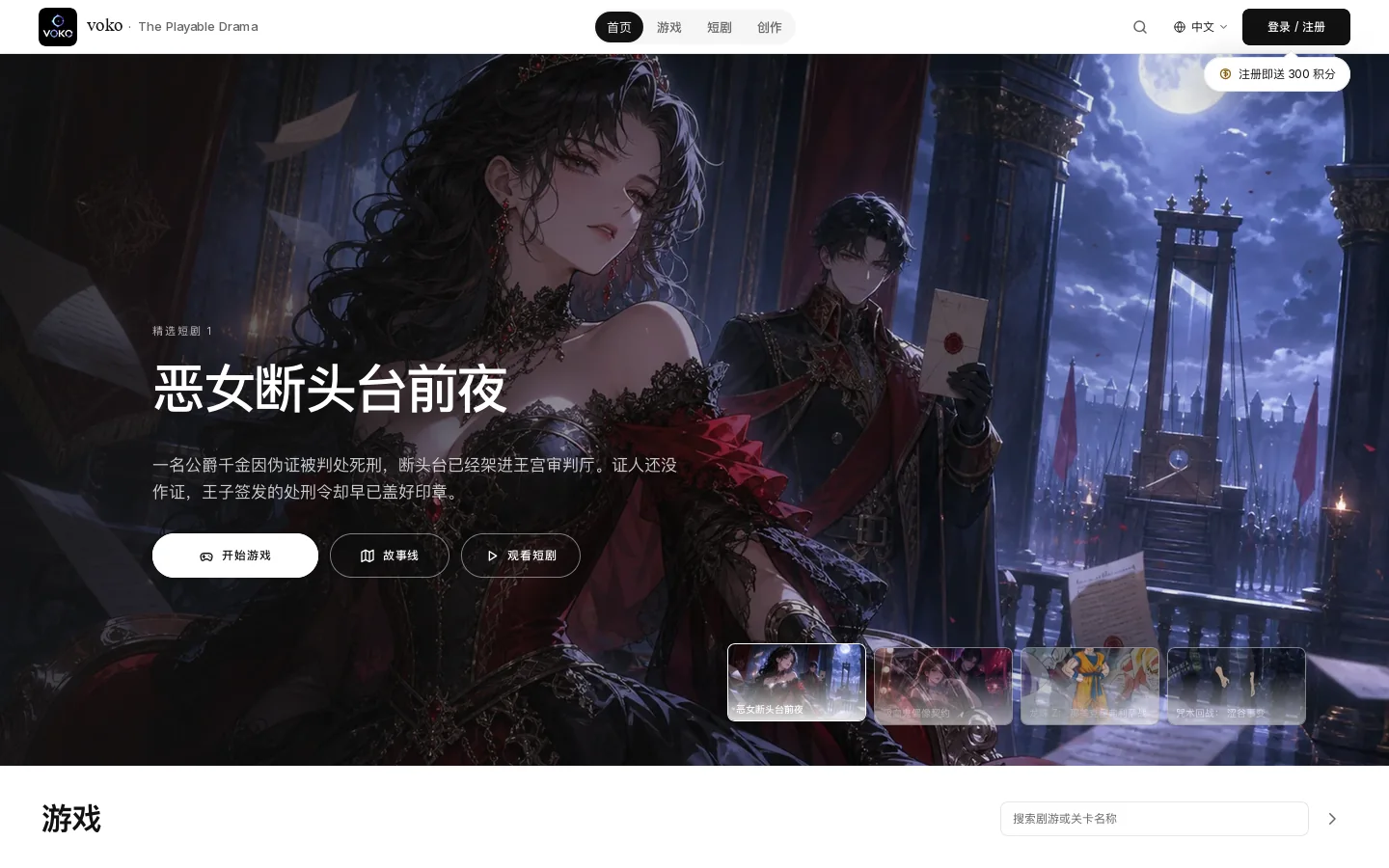 VOKO Homepage screenshot