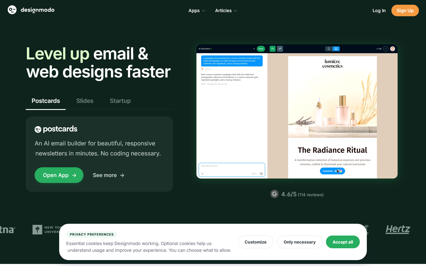 Designmodo Homepage screenshot