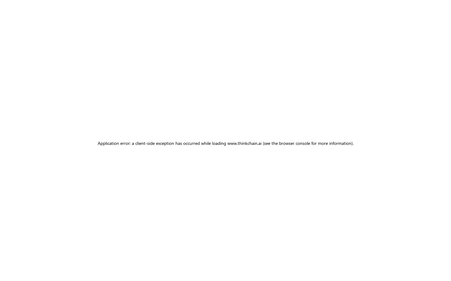 ThinkChain.ai Homepage screenshot