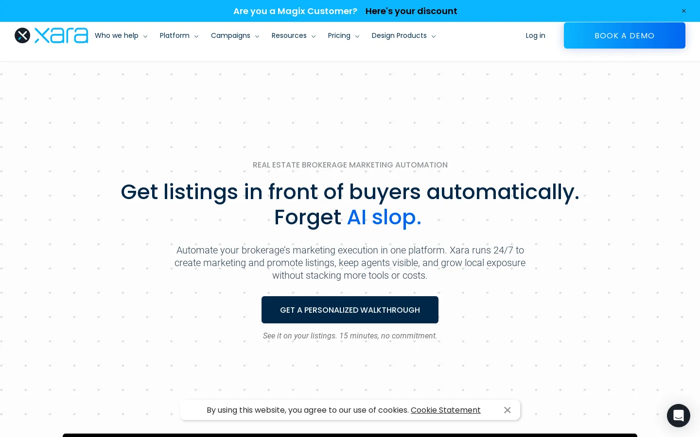 Xara Homepage screenshot