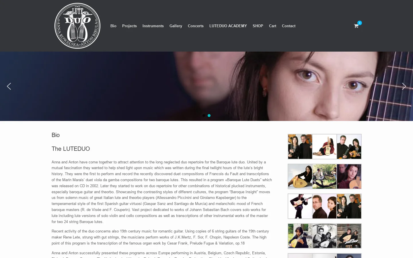 Luteduo Homepage screenshot