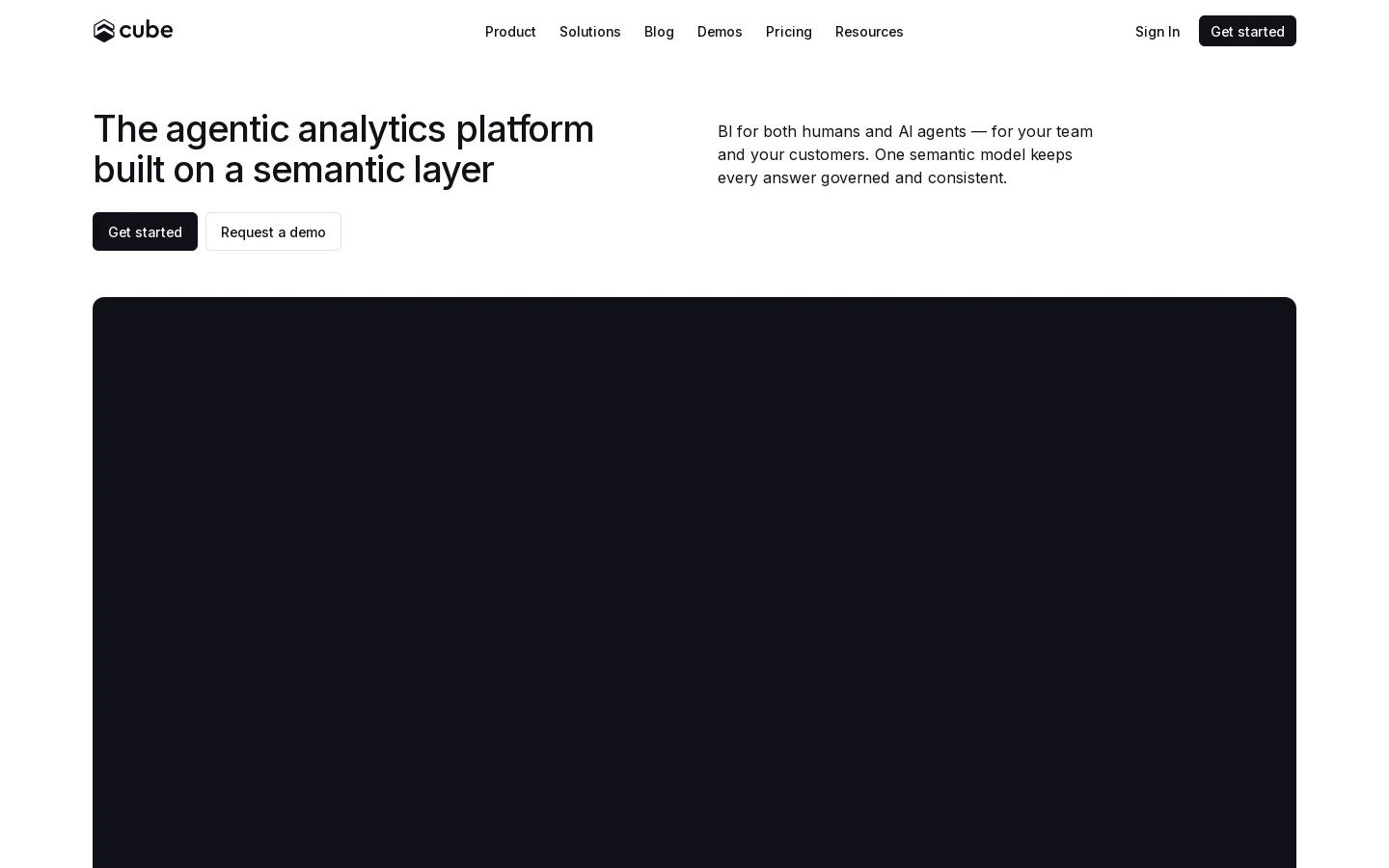 Cube Blog Homepage screenshot