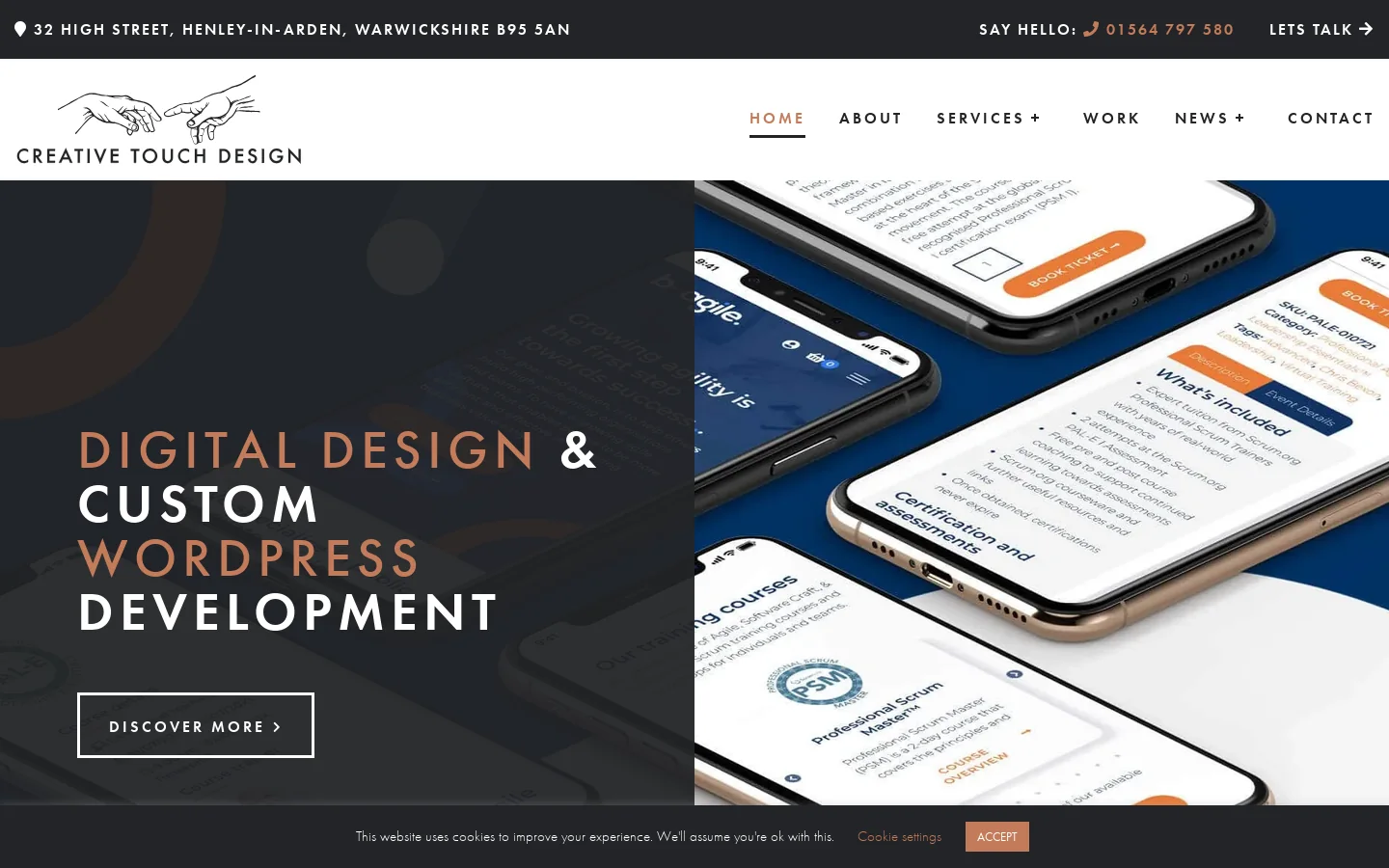 Creative Touch Design Homepage screenshot