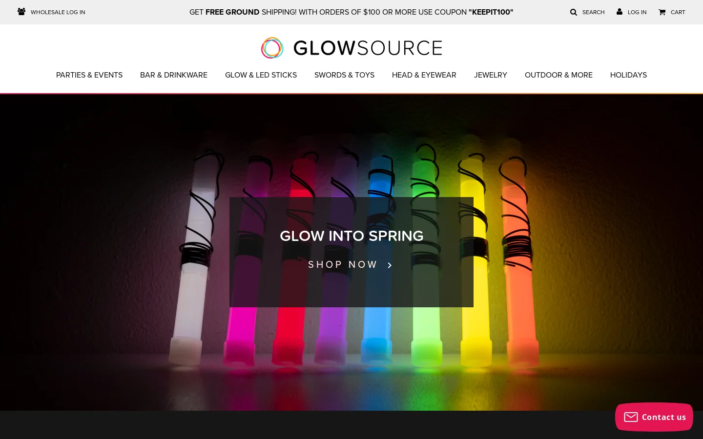 GlowSource Homepage screenshot