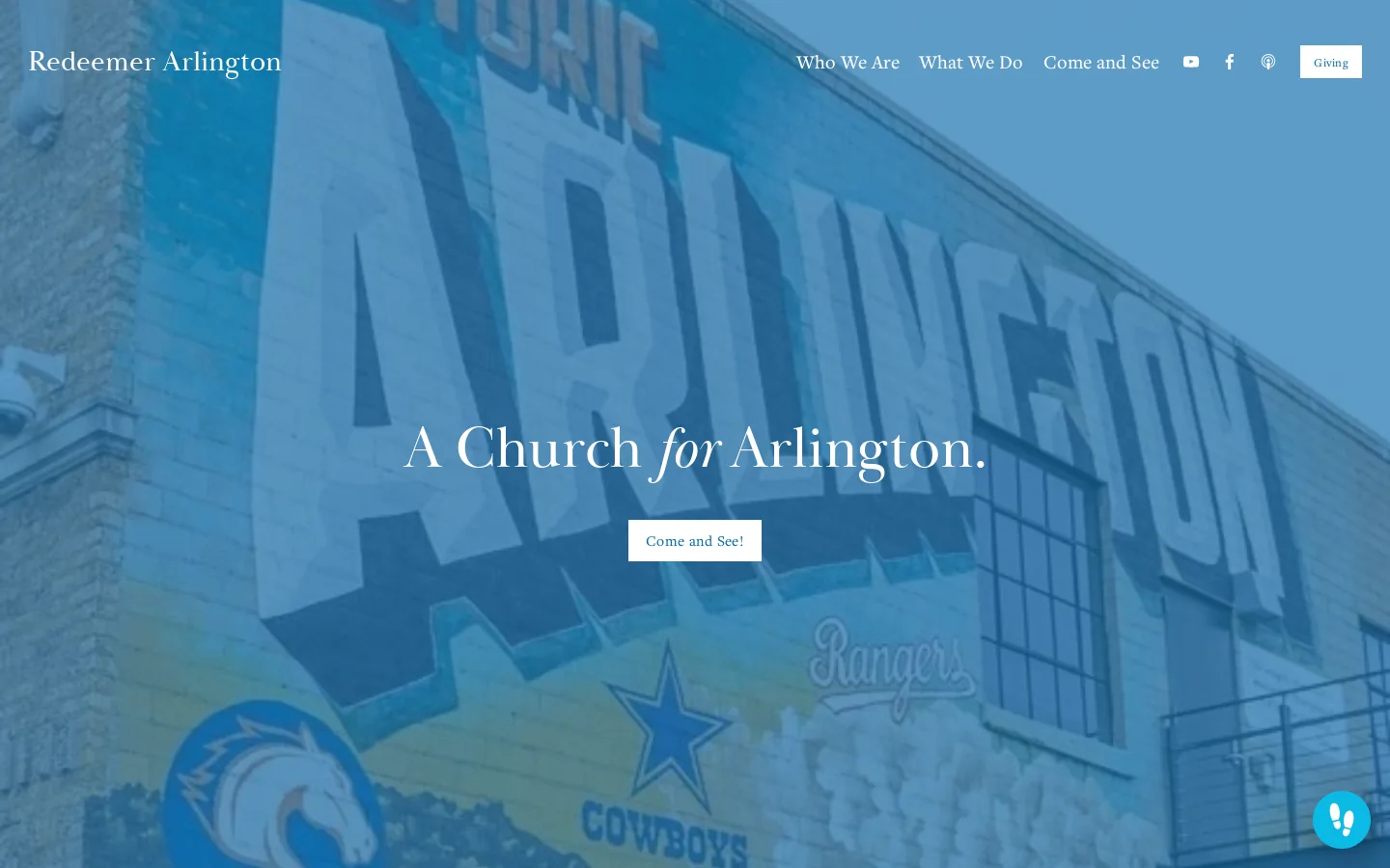 Redeemer Arlington Homepage screenshot