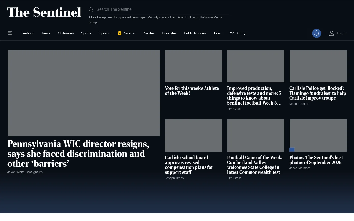 The Sentinel | Breaking News | | Read Carlisle and Cumberland County breaking news. Get latest news, events and information on sports, weather, entertainment and lifestyles. Homepage screenshot
