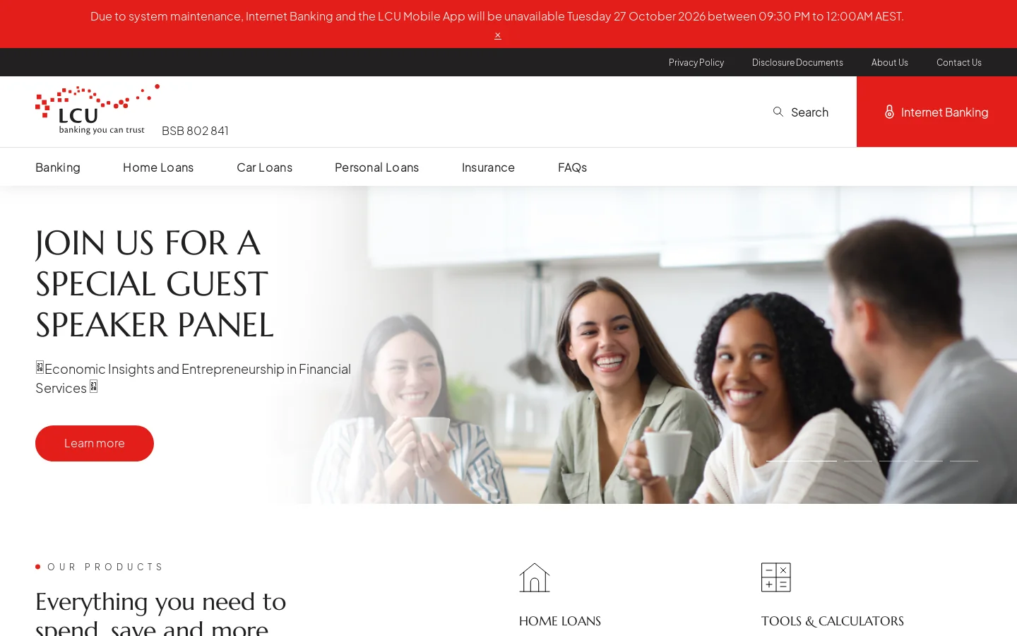 Home - Laboratories Credit Union Homepage screenshot